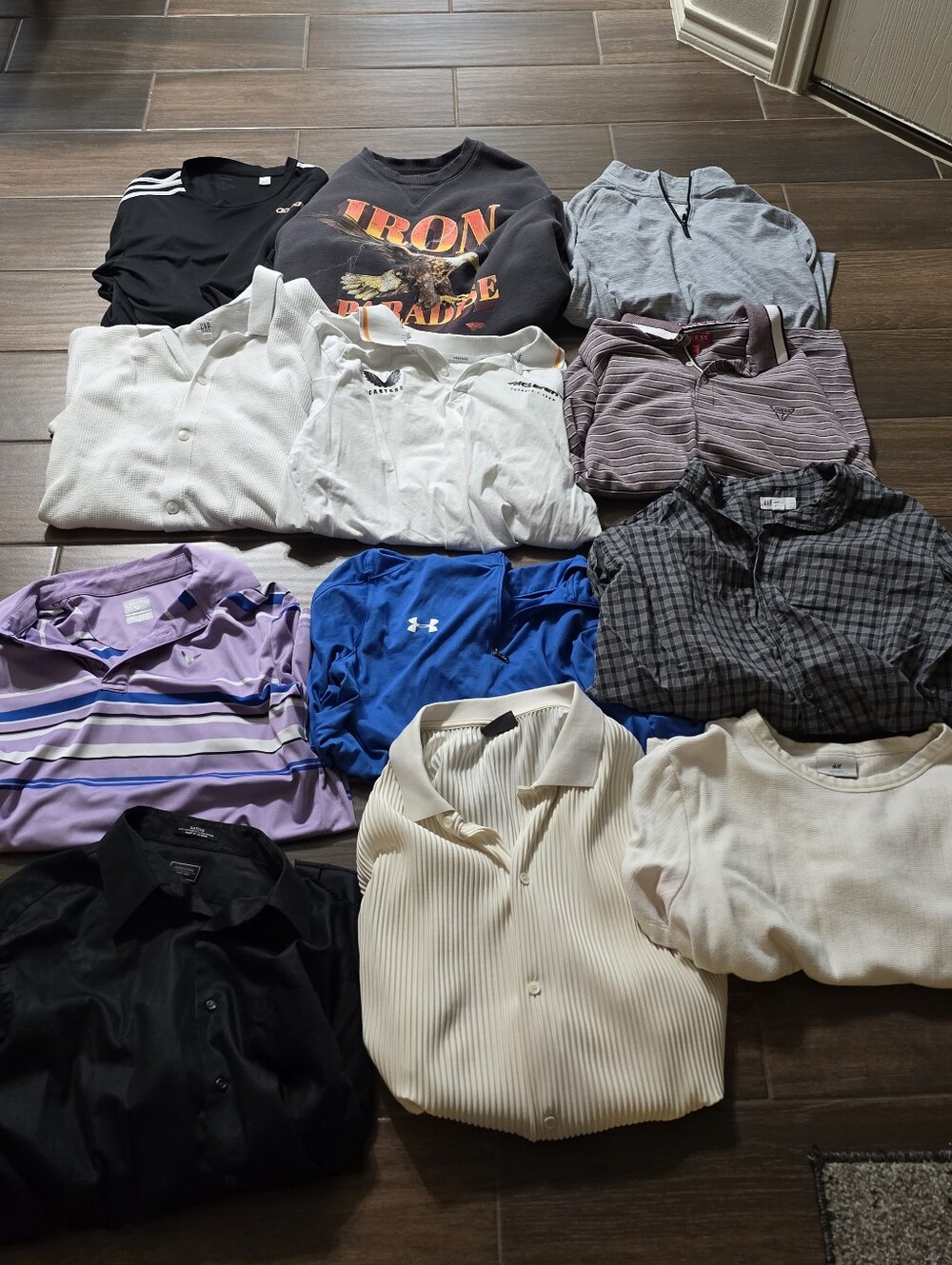Lot of (12) shirts different brands no smoke no pets no tears